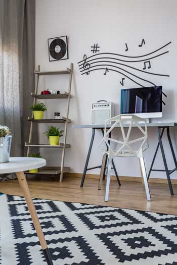 Wandtattoo Schreibtisch