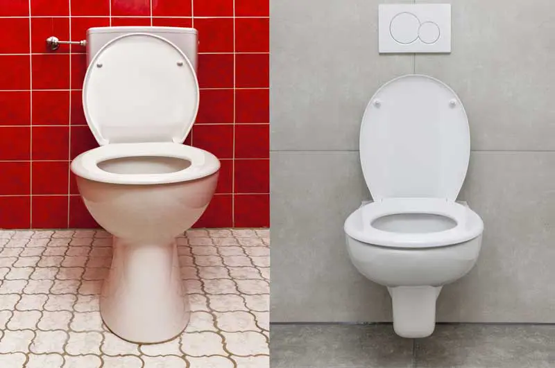 Bad modernisieren - Toilette - vorher vs. nachher