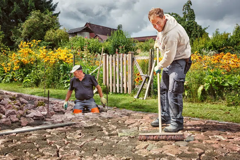 fugensand-einbringen