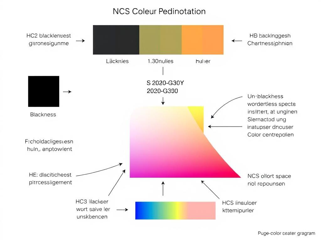 Detaillierte Erklärung der NCS Farbnotation am Beispiel S 2030-G30Y