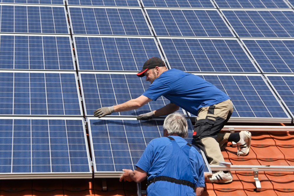solarmodule montieren