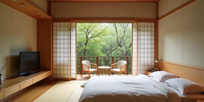 japanisches schlafzimmer-Titel