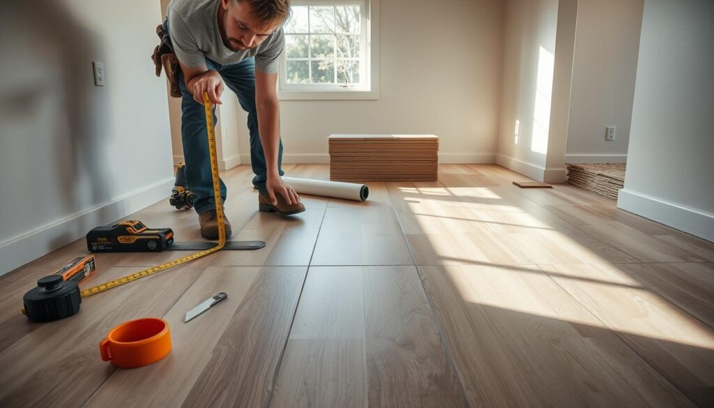 DIY Laminatverlegung auf Fliesen Unterboden vorbereiten DIY Laminatverlegung auf Fliesen Unterboden vorbereiten