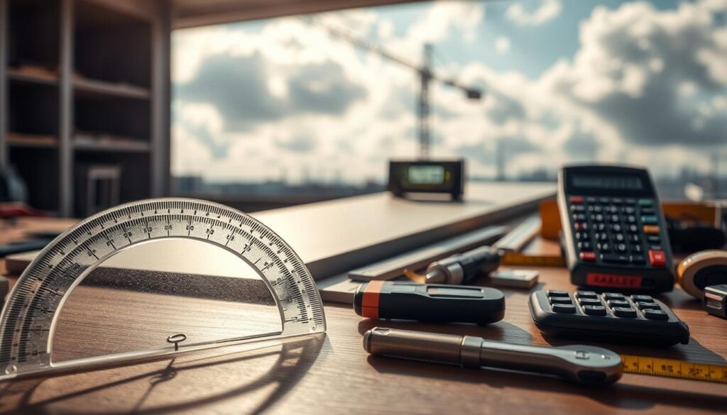 Hangneigung messen mit Werkzeugen Hangneigung messen mit Werkzeugen