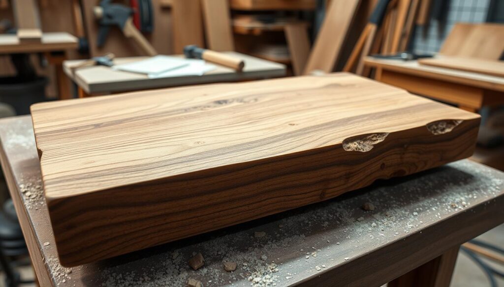 Maßgeschneiderte Leimholzplatte Eiche Maßgeschneiderte Leimholzplatte Eiche