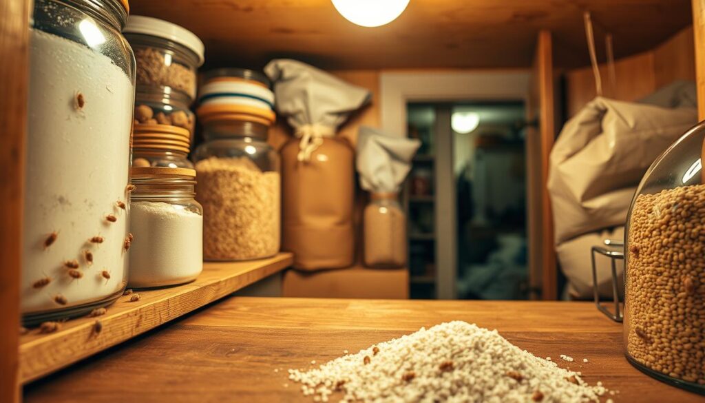 Mehlmilben im Vorratsschrank Mehlmilben im Vorratsschrank