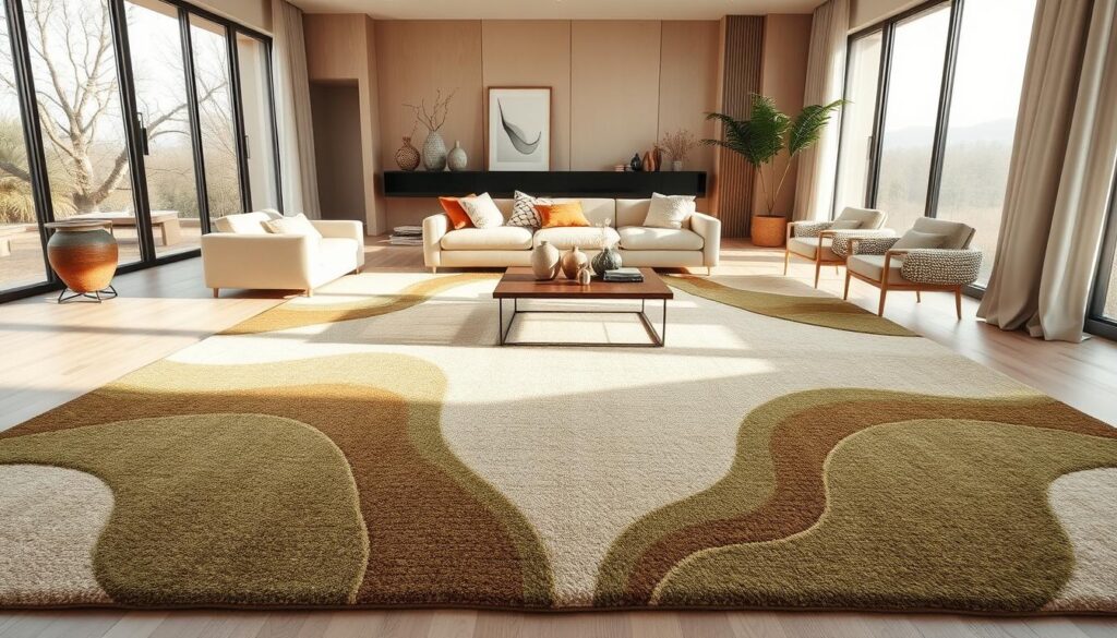 Moderne Teppiche in organischen Formen Moderne Teppiche in organischen Formen