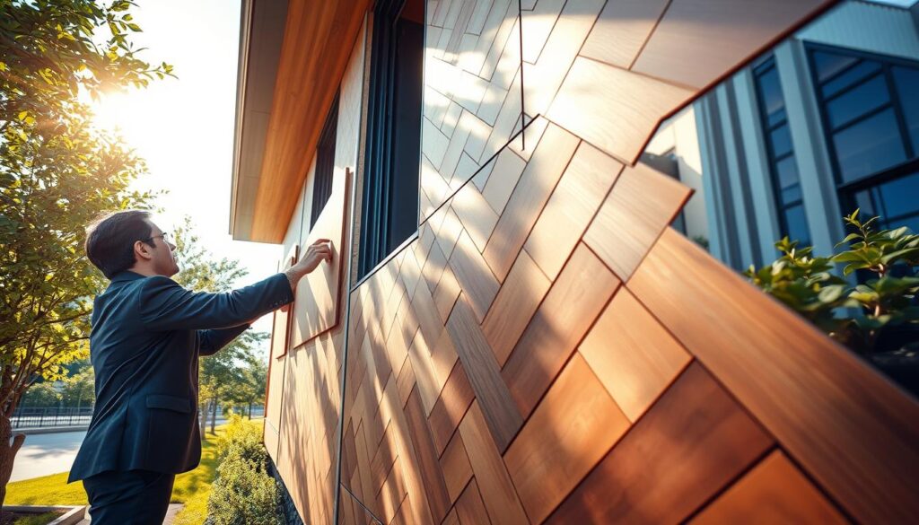 Montage von Rhombusleisten Montage von Rhombusleisten