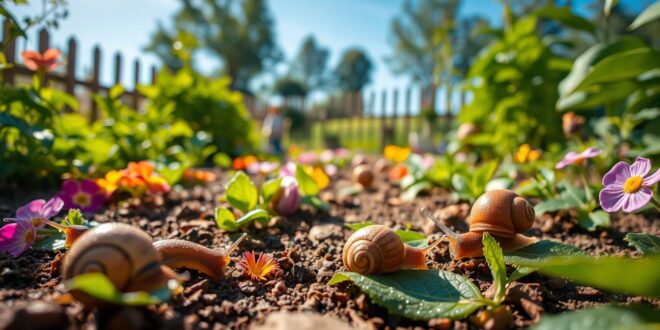Schnecken im Garten