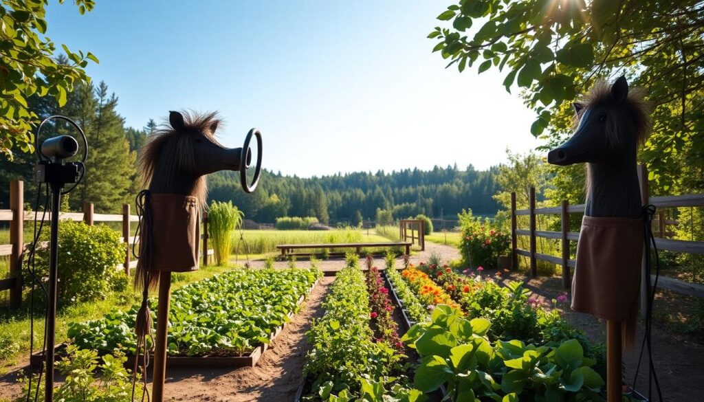 Wildschweinabwehr Grundstück mit Geräuschen Wildschweinabwehr Grundstück mit Geräuschen