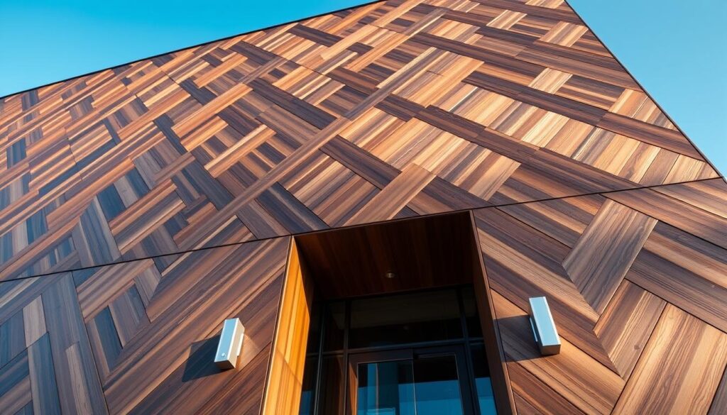 stilvolle Rhombusleisten an einer Fassade stilvolle Rhombusleisten an einer Fassade