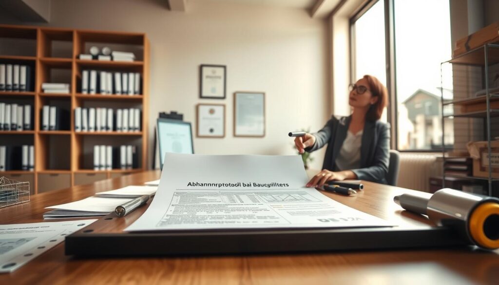 Abnahmeprotokoll bei Bauleistungen Abnahmeprotokoll bei Bauleistungen