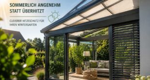 Sommerlicher Hitzeschutz im Wintergarten