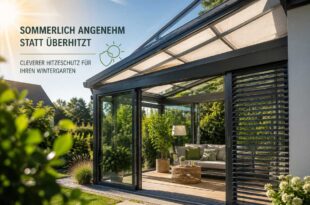Sommerlicher Hitzeschutz im Wintergarten