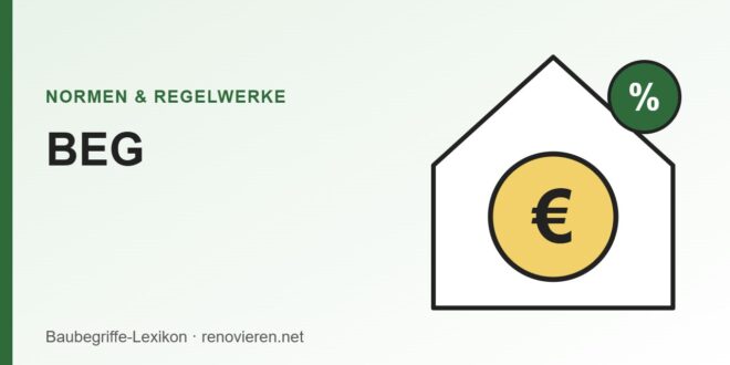 Illustration: Haus mit Euro-Münze und Prozentzeichen für die Bundesförderung
