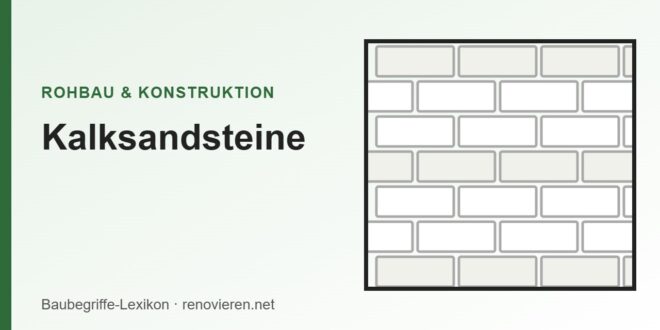 Illustration: Mauerwerk aus hellen Kalksandsteinen im Verband
